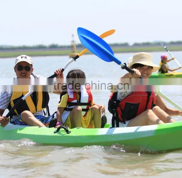 No Inflatale 3 People Sea Kayak Fishing (2 Adult +1 Child),plastic Kayak.sea Kayak,3 Person Kayak photo-2