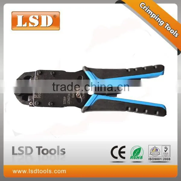 Modular Crimps,strips and Cuts Tool LT-2008R Modular Plug Crimping Tool S45C Rj45 Rj11 Crimper Plies