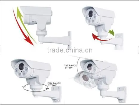 12V 2A 80m ir ip Security Camera Pan Tilt Bullet ip Camera photo-4