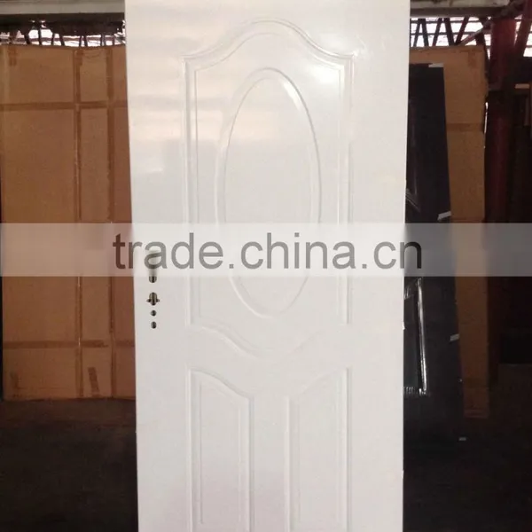 Baodu Brand Plain Door Panel 6 Panel Interior Steel Doors With Frame photo-4