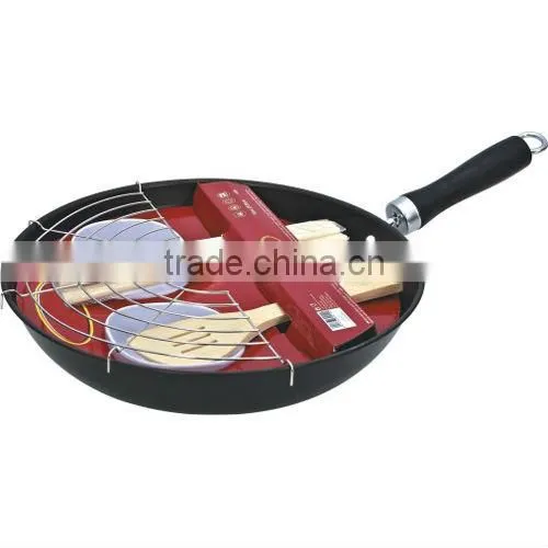Wok Set,chinese Wok,wok With Bowl Chopsticks