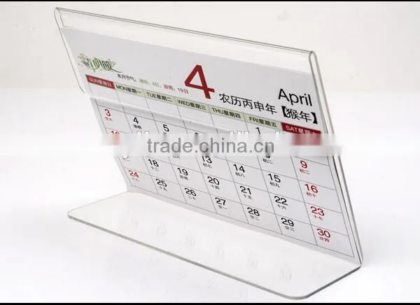 Factory Supply Acrylic Calendar Paper Stand Wholesale photo-2