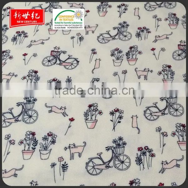 China Manufacturer Good Quality 30*24 91*68 155gsm Twill Reactive Printed Air-jet Rayon Fabric photo-2