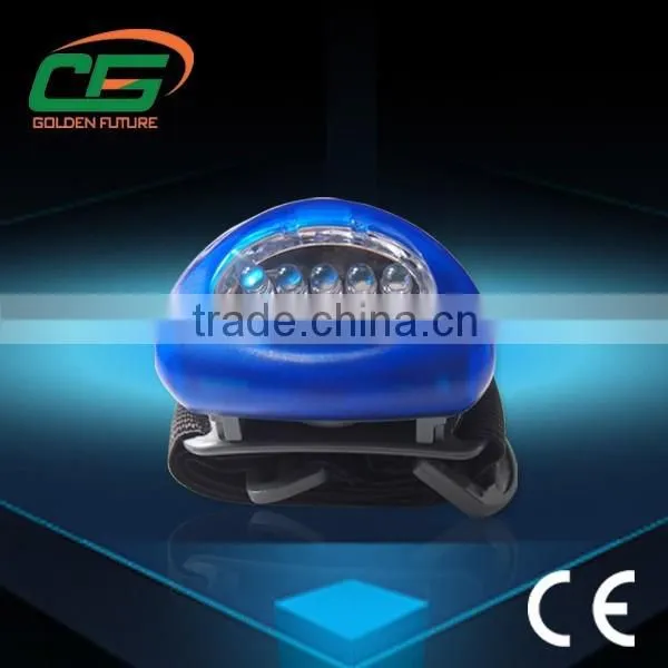 Magnetic Bottom Plastic Body 7 Option Flashling Modes Outdoor Led Headlamp photo-3