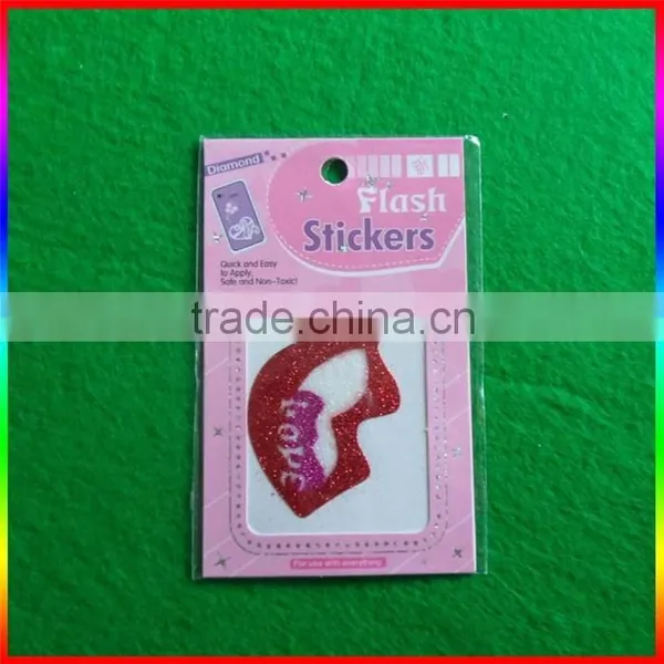 Mobile Phone Glitter Powder Cartoon Sticker photo-5