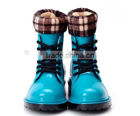 Women Printing Rain Shoes Hiking Boots photo-2