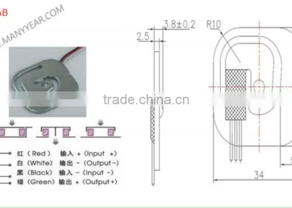 Low Cost 50kg Body Scale Personal Scale Load Cell photo-2