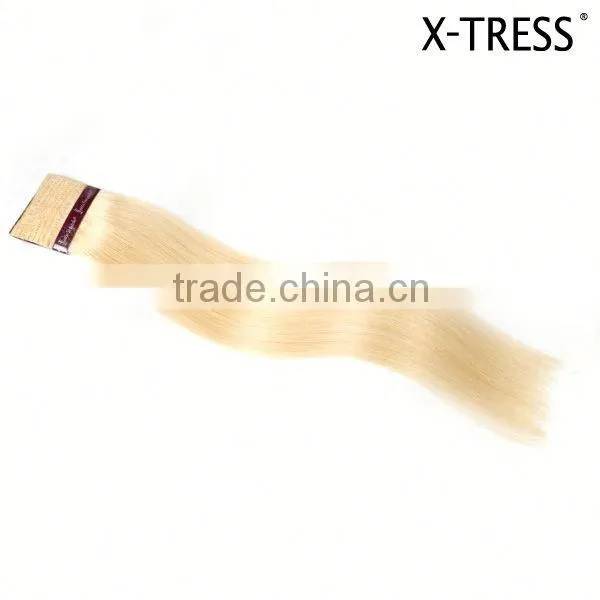 no Mixed 2016 New Arrival Good Ratio Thick Bottom Double Drawn 613 Color Hair Extensions Blonde Weft photo-2
