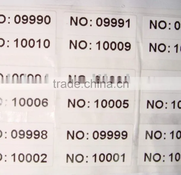 Price Label Packaging Printing Waterproof Sticker