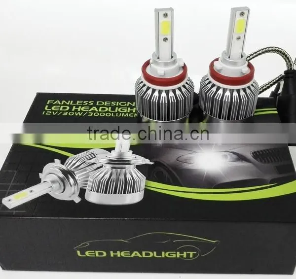 Without Fans Auto Led Headlight C1 COB Led Headlight for Cars H4 H13 9004 9007 photo-5