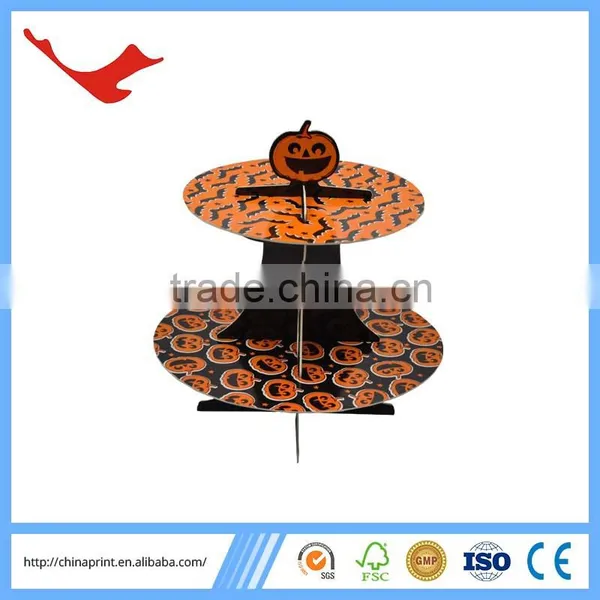 007 Halloween Decoration Wholesale Cardboard Rotating Cupcake Stand photo-2