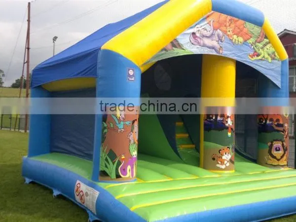 Animal World Inflatable Combo, Cheap Sale Inflatable Combo Bouncers