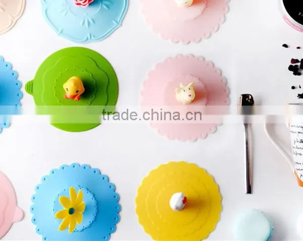 Cute Cartoon Leak Proof Soft Little Yellow Duck Silicone Coffee Cup Cover photo-2