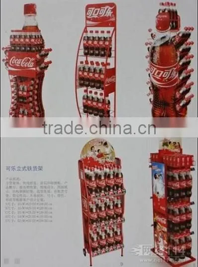 Supurmarket Advertisng Metal Floor Standing/ Soda Bottle Display Rack photo-3