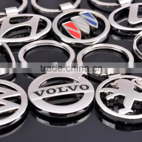Wholesale Metal Car Logo Brand VOLVO Key Chains/Promotional Metal Key Rings Car Logo Brand Key Ring photo-2