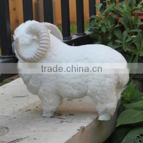 Stuffed Mini Sheep Figurines Resin Animal Toy photo-4