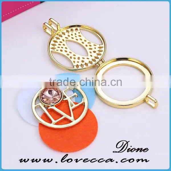 Latest Design Crystal Necklace Aromatherapy Essential Oil Diffuser Necklace photo-3