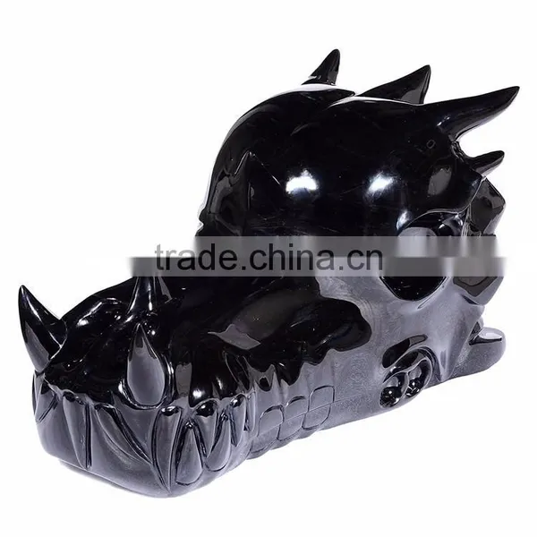 Custom Life Size Carved Dragon Head Skull for Sale photo-2