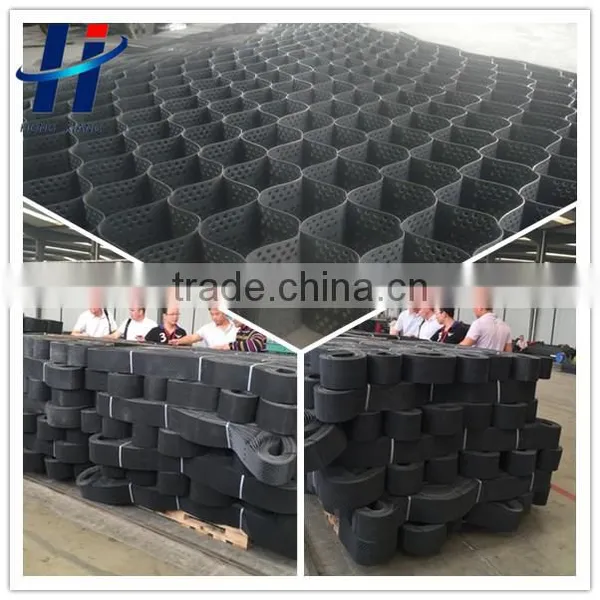 HDPE plastic geocell used in roadbed reinforcement