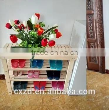 High Quality Modern Wooden Shoe Rack photo-3