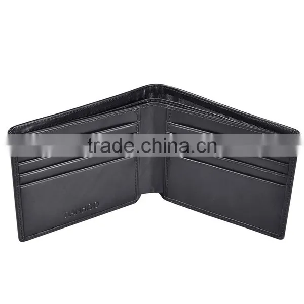 Tianhooo RFID Blocking Minimalist Genuine Leather Slim Front Pocket Wallet photo-2