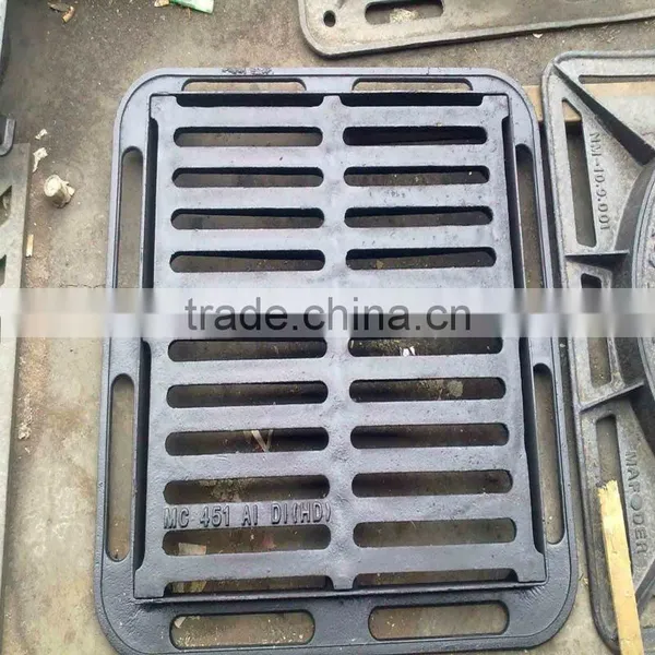 EN124 Casting Ductile Iron Gully Gutter Draining Grate With Frame photo-2