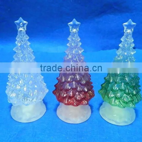 High Quolity LED Color Changing Acrylic and PE Christmas Tree photo-4