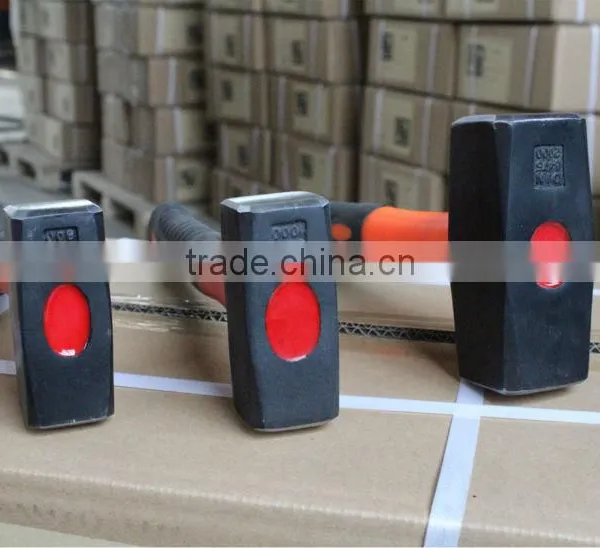 German Type Stoning Hammer With Half Plastic -Coating Handle photo-5