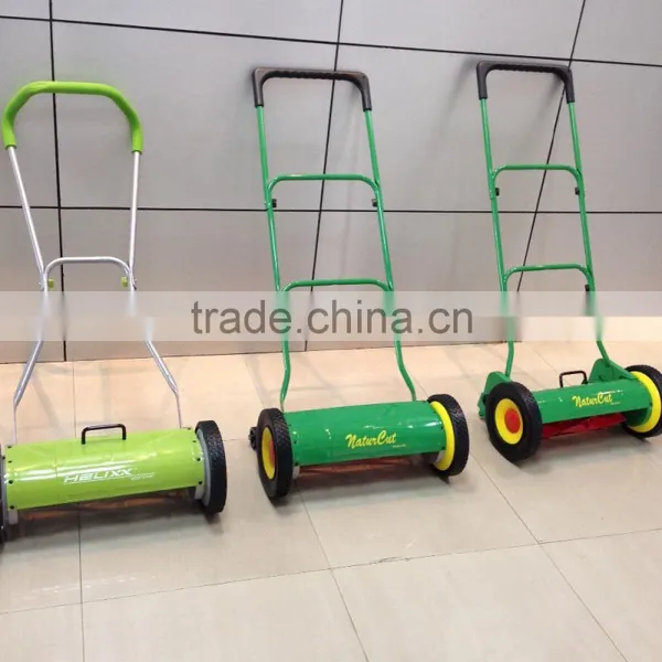 16"Alu Stand Hand Push Reel Lawn Mower With Grass Box photo-3
