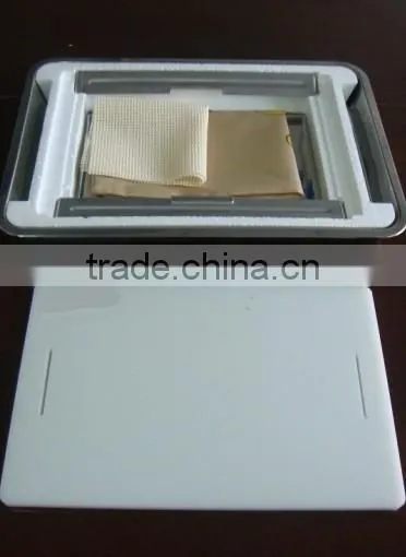 Plastic Cutting Board With Stainless Steel Drip Pan/ Cooking Tool