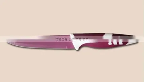 2015 Color Nonstick Kitchen Knife Set With Clear Acrylic Block,Steak Knives photo-5