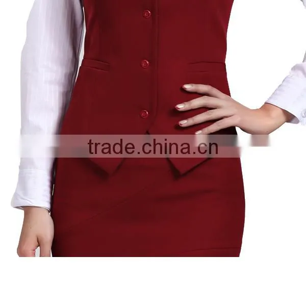 Receptionist Captain Uniform Hotel Front Office Chinese Collar photo-5