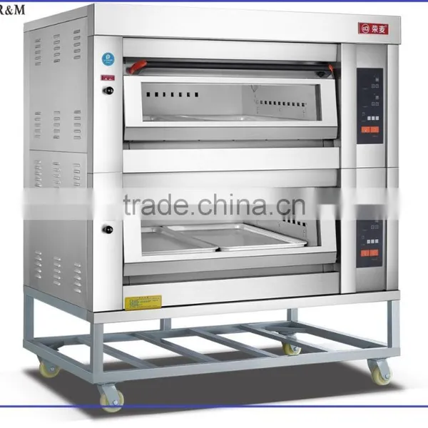 New Design Easy Operation 6 Trays Computer Board Panel Gas Pizza Oven photo-2