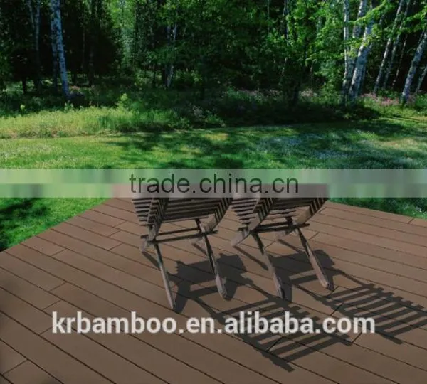 Termite Resistant Anti Slip Water Proof Strand Woven Bamboo Composite Decking