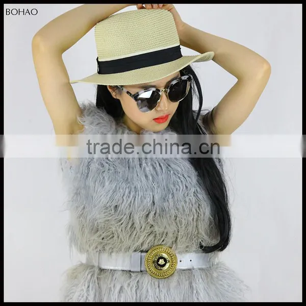 Most Hot Sale Modern Ladies High Quality Women's Faux Lamb Fur Vests photo-4