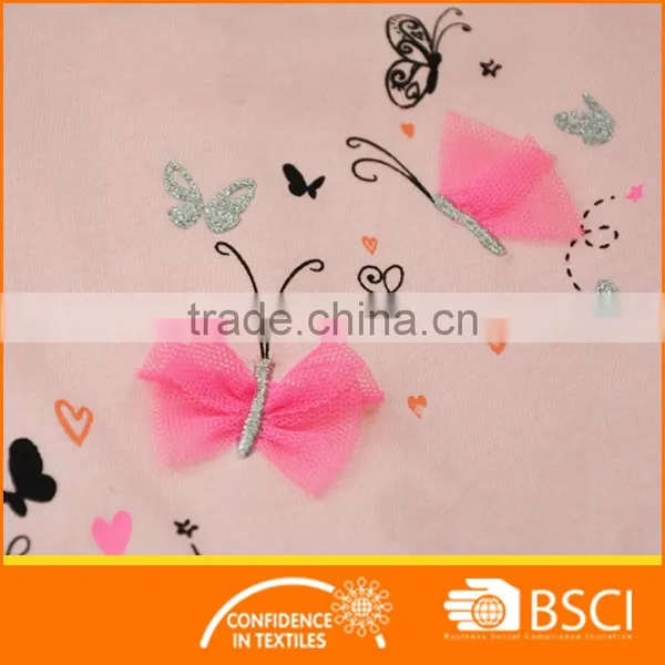 Sleeveless Applique Butterfly Girls Baby Dresses photo-3