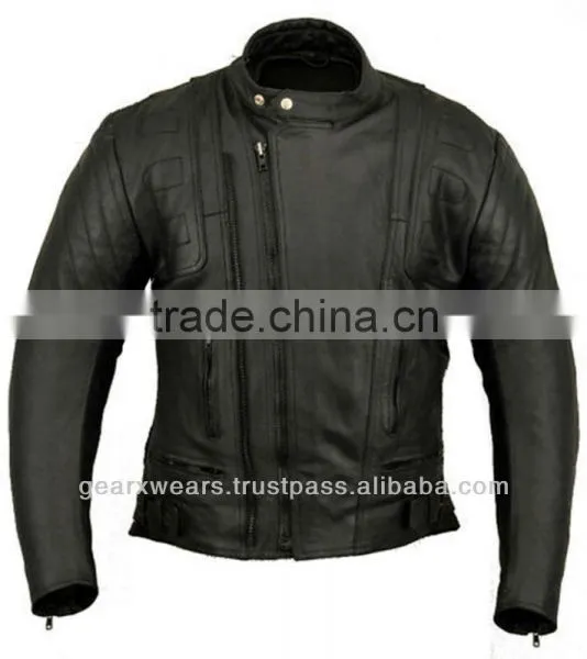 Mens Leather Motorbike Jacket