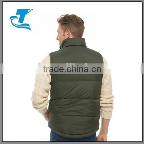 Winter New Design Men Nylon Quilted Down Vest photo-3