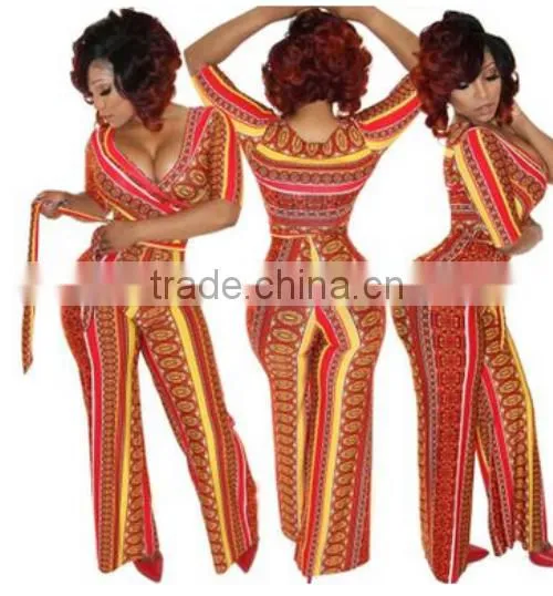 2016 Wholesale Sexy Long Seelve Print Playing Card Blak Jumpsuit For Women photo-6