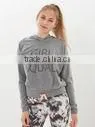 Girls Splicing Color Block Thick Warm Autumn Winter Hoodie photo-5