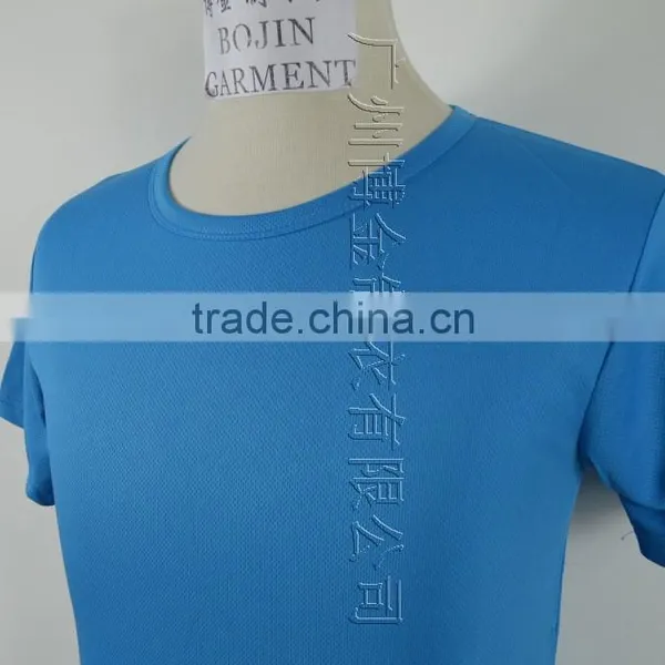 Blue Color Quick dy Dry Fit O-neck Mens Tshirt for Wholesale photo-3