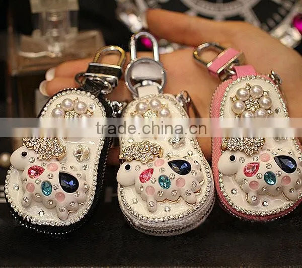 2017 Early Spring Fashion Rabbit Fur Ball Pony Key Bag/keychain/woman photo-2