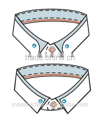 Custom Model Long Sleeve Turn up Collar Bespoke Man Shirt photo-4