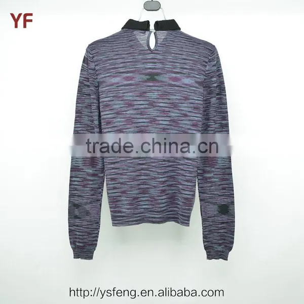 Knitting Polo Sweater Designs For Women 2015 photo-2