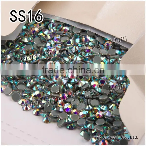 Czech Hot Fix Rhinestone #2058HF SS16 AB 1440pcs Crystal Flatback Hot Fix Rhinestones Garment Accessories photo-2