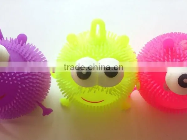 Puffer Ball Toy/raised Eye Flashing Puffer Ball