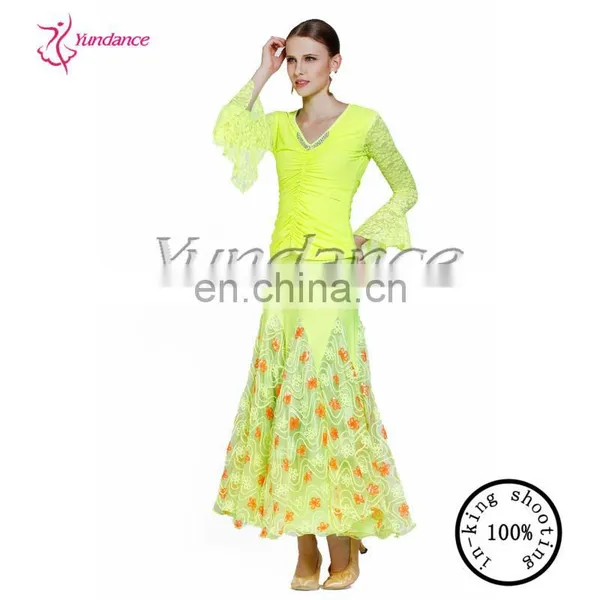 AB031 Pretty Yellow Dance Full Skirt photo-2