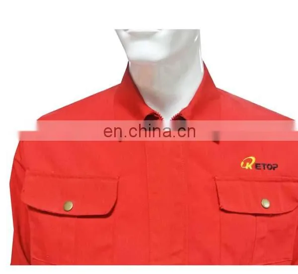 Hot Selling Red Color Labor Uniform Workwear Industrial Uniform of 100% Cotton/CVC/TC photo-3