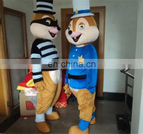 2016 Cute Long Plush Squirrels Two Color Mascot Costume photo-2