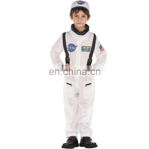 White Astronaut Child Cosplay Costume